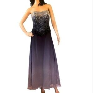Lillie Rubin Silk and Beaded Dress
